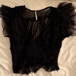 Free people mesh top